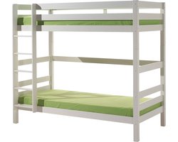 Vipack Stapelbed Pino 180 cm hoog - 90 x 200 cm - wit