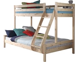 Vipack Stapelbed Pino Martin - 140 + 90 x 200 cm - natuur