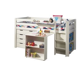 Vipack - Uitschuifbaar bureau - Wit