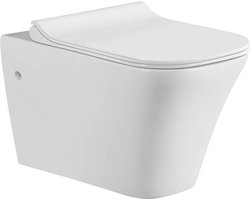 Vips Toilet - 35x56x34cm - Wit - Keramiek - Hangend - WC