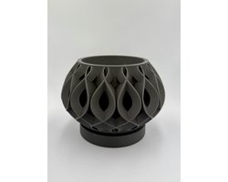 Viris Planter - Matt zwart - bloemen - planten - bloemenpot - vaas - vazen & flessen - woonartikelen - woonaccessoires - decorative accessoires