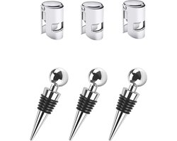 VirtuBuy - Wijnflessluitingen - Champagnedop - Flessendop - Wijnverzameling - Champagne - Glazen flessen - Geschikt voor - Kleur or model.