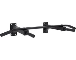 VirtuFit Multifunctionele Optrekstang Pro - Zwart - Wandmontage - Incl. Bevestigingsmateriaal - Belastbaar tot 350 kg - Geschikt voor alle Niveaus - Pull Up Bar - Pull Up Bar Wandmontage - Pull Up Station