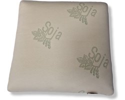 Visco Soja De Luxe Hoofdkussen Linea Pura - Wit - 50x30x9cm