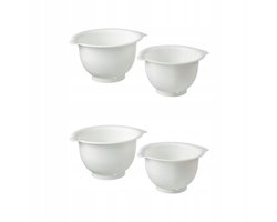 VISPAD Mengkommenset (2 stuks) - Wit, 2,3L & 3,7L