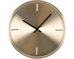 Visser | wandklok | goud | aluminium | Ø30 cm | klok | wandklok landelijk | wandklok | keuken klok | wandklok industrieel | Wood Selections