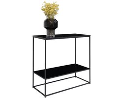 Vita Console Tabel - Entryway Table - Gangtabel - Duurzaam stalen frame - 80 cm x 36 cm x 80 cm