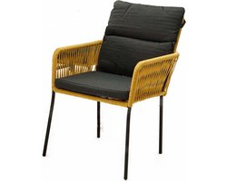Vita Gino Dining Stoel Touw - Geel