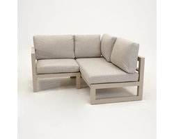 Vita Grosso 2-zits bank rechts+ hoek beige