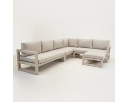 Vita Grosso hoekbank 4 delig groot links beige