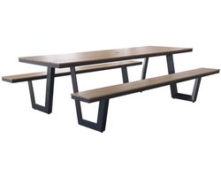 Vita Massa rechthoekige picknicktafel XL