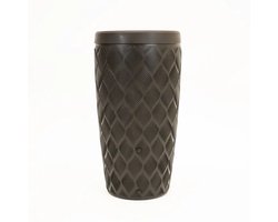 Vita Regenton Flow donker bruin 240L + Plantenbak + Kraan met Gardena koppeling + Vorst/ UV bestendig kunststof