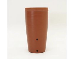 Vita Regenton Gobi terracotta 240L + Plantenbak + Kraan met Gardena koppeling + Vorst/UV bestendig kunststof