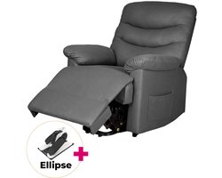 Vitadora Classic Sta-op stoel - Grijs - Inc. Ellipse by Legxercise Stoelfiets - Elektrische sta-op functie - Met afstandsbediening - Luxe zitcomfort