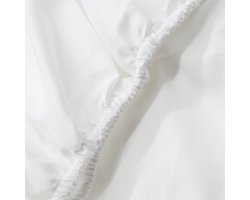 Vital Home Hotellaken 160x200x25cm Wit Katoen met Elastiek 144TC