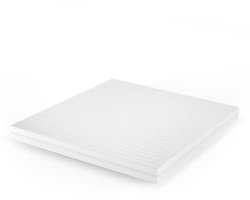 Vitalispa Koudschuim matras – 180 x 200 cm H2 hardheid, 7 zones Wit