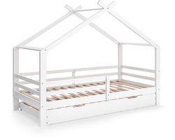 Vitalispa Luni Huisbed – 200 x 90 cm met logeerbed Wit