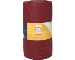 Vitality Pur - Luxe Katoenen Bedsprei - 2 persoons - Blauw/Rood - 240x215