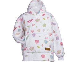 Vitapur Hoodie Deken inclusief bijpassende sokken - Kind - Plaid - Snuggle hoodie - Hoodie deken - Fleece Deken - Deken - Cadeau - Sierraden Neon