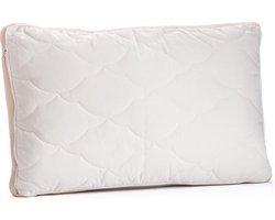 Vitapur Peuter Hoofdkussen - Kinder Hoofdkussen - Kinderkussen - Gerecycled hoofdkussen - Ongebleekt Katoen - Ergonomisch - 40x60 cm