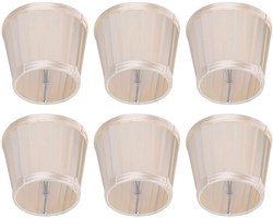 Vitdipy - Lampenkappen - Pendant Lampenkappen -6 Stuks - Kleine lampenkappen - Warm Licht Lampenkappen - voor Tafellampen, Staande lamp, Hanglampen - Beige