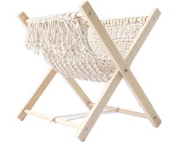 Vitdipy - Lectuurbak - Tijdschriftenhouder - Krantenbak - Handgeweven van Katoenen Touw - Opvouwbare - 32 x 30 x 37cm - Voor tijdschriften,kranten,boek