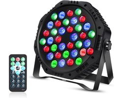Vitdipy - LED Par Koplamp - Met afstandsbediening - Spotlight Podiumlicht - Discolamp - Podiumverlichting - Feestlicht - Voor Feesten, Bars, Podia en Meer - 7 kleuren
