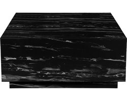 Vito|Accenttafel in zwart grijs marmer look