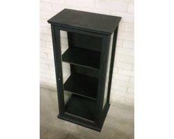 Vitrine kastje zwart 42x31,5x90cm