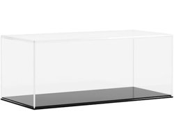 Vitrine transparant 34x16x14 cm acryl, vitrinekast, display kast, vitrine box, stolp, display box, vitrinekastje, glazen stolp