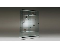 Vitrine type Volglas Nova 7 wit zonder verlichting