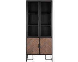 Vitrinekast Criss Cross - 80cm