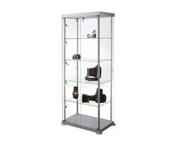 Vitrinekast glas rechthoekig glasvitrine met slot