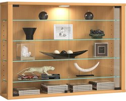 Vitrinekast Hangend - Wandvitrine - Glazen Vitrinekast - 18 x 83 x 60