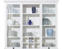 Vitrinekast - Kasten - Wit - 119 x 106 x 36 cm