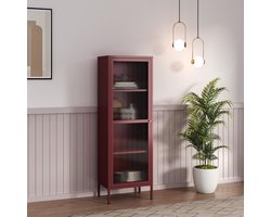 Vitrinekast met Glas - Dressoir Kasten - Opbergkast - Interieur