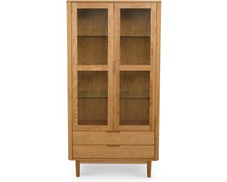 Vitrinekast Nyborg Naturel Oil - Giga Meubel