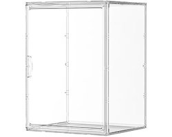 Vitrinekast - Vitrinekastje - Opbergbox - 3 stuks - Plexiglas - Stapelbaar - Verticaal of horizontaal - 39x29x25