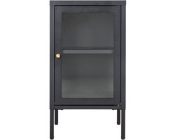 Vitrinekast – Zwart met Glazen Deur | Modern & strak design