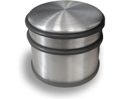 Viva Home Deurstopper 8 x 10 Cm - RVS Metaal - Rubber - Deurstopper voor buiten - en binnen