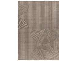 Viva Indoor & Outdoor - Japandi Buitenkleed - Effen Vloerkleed Tuin - Grijs- 80x150 CM