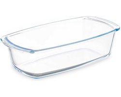 Vivalto Cakevorm/bakvorm - Borosilicaat glas - transparant - 27 x 14 x 7 cm - cake bakken - ovenschotel