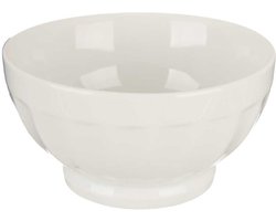 Vivalto Kommetjes/serveer schaaltjes/soepkommen - Osaka - porselein - D13.5 x H7 cm - ivoor wit - Stapelbaar