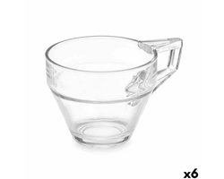 Vivalto - Theeglas en koffieglas - 6 stuks ) Transparant - Glas - 6x200ml