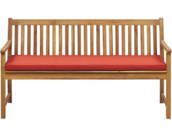 VIVARA - Tuinbank - Donkerrood - 160 cm - FSC acaciahout