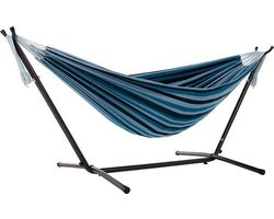 Vivere Combo - Dubbele Hangmat met Standaard - Blue Lagoon