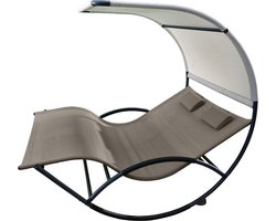Vivere Dubbele Chaise Rocker – Cocoa