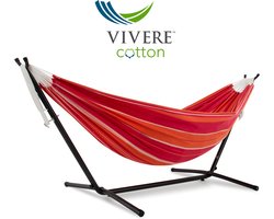 Vivere Dubbele Hangmat met Standaard - Mimosa