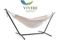 Vivere Dubbele Hangmat met Standaard - Natural