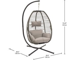 Vivere Nest Hangstoel met standaard